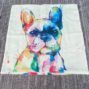 Cushion Cover Hand painted 17 x 17